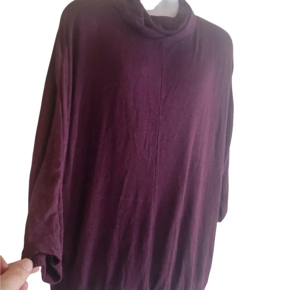 Lane Bryant Maroon  Plus TUNIC KNITTED SWEATER - Picture 6 of 8